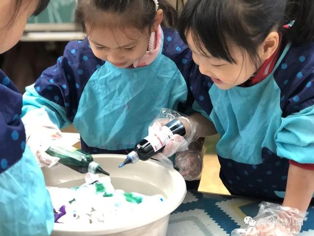 「校园动态」魅力扎染 润七彩童心 | 永兴镇幼儿园开展扎染体验活动