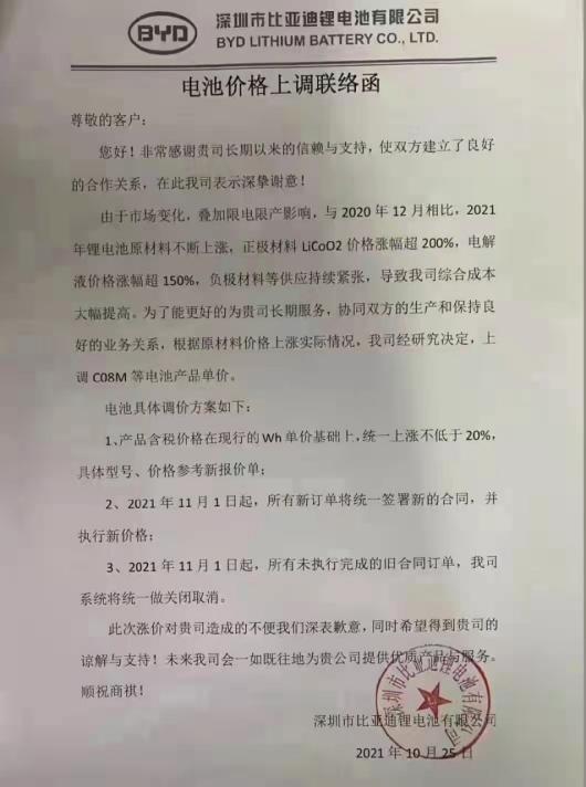 新能源销量大好，动力电池却纷纷要涨价！连比亚迪都扛不住了，什么原因？