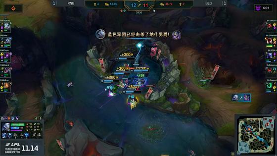 LOL-LPL：Biubiu凯南关键大招秒杀韦鲁斯，BLG 2-1终结RNG九连胜