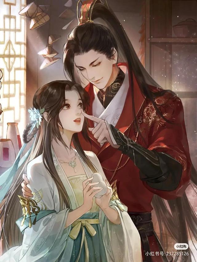 情侣古风意境唯美图片(古风红尘共婵娟情侣唯美图片)-第15张图片-创女