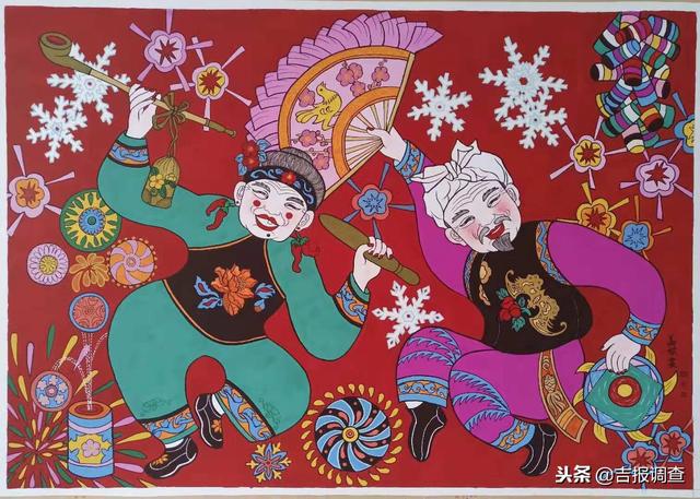 东北秧歌跑驴视频(靖宇镇文化站两幅作品入围2018·西安鄠邑·中国