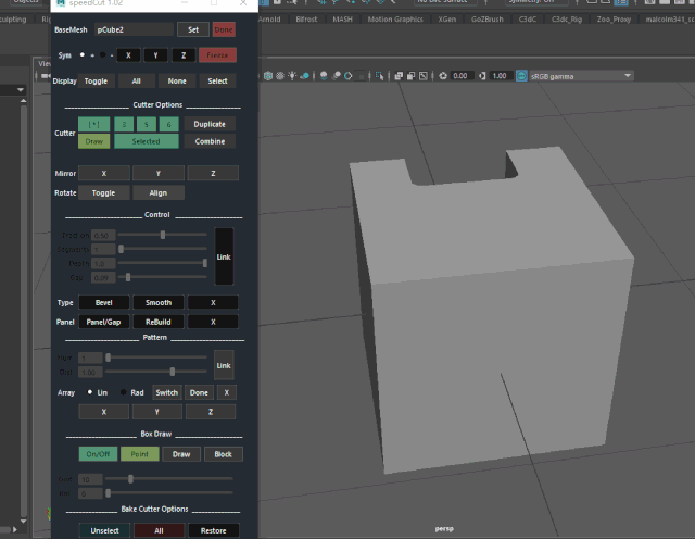 maya四边面三角化