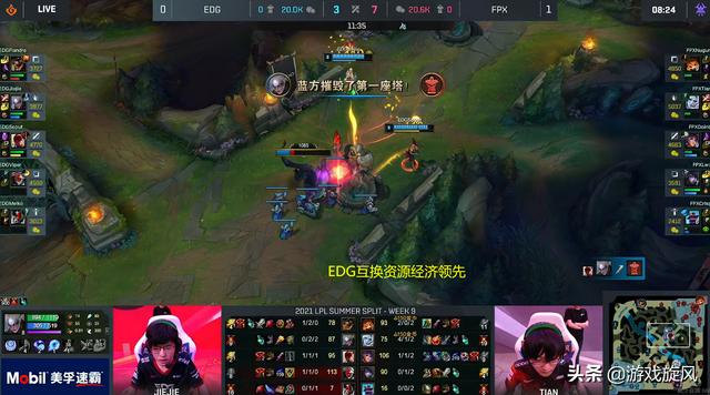 LOL：Doinb黑科技中单莉莉娅失利，EDG碾压FPX扳平比分