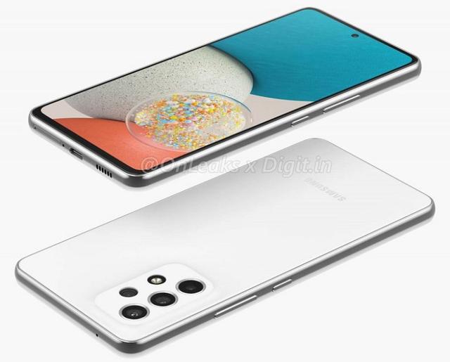 三星Galaxy A53系列渲染图曝光，后置四摄，取消3.5mm接口