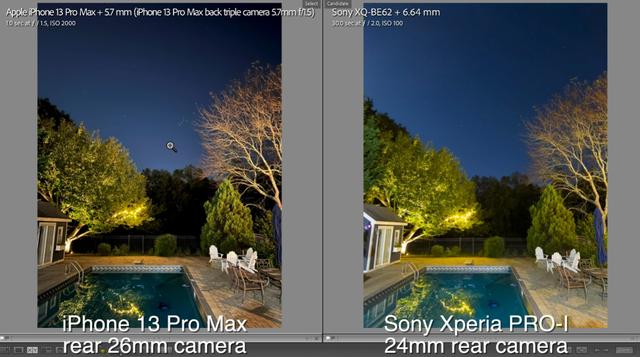 索尼XperiaPro-I与iPhone13Pro拍照对比，1英寸有多猛，看看便知