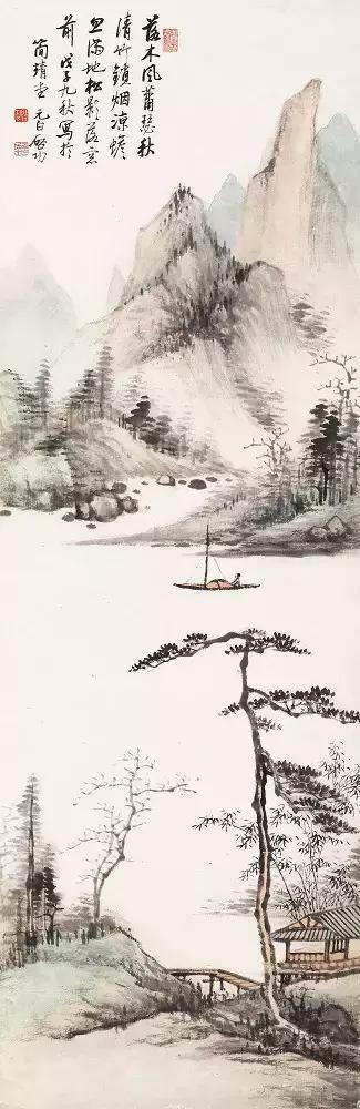 这幅精美的山水画共70幅插图