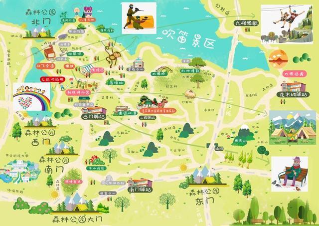 马鞍山三维地图这份马鞍山森林公园手绘地图请拿好马鞍山南京合并地图