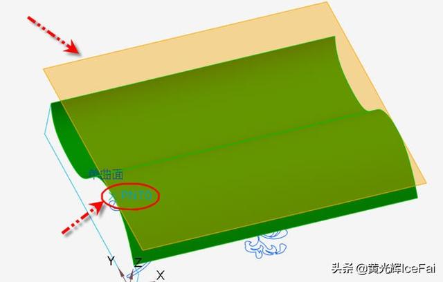 proe工程图曲面展平折弯线