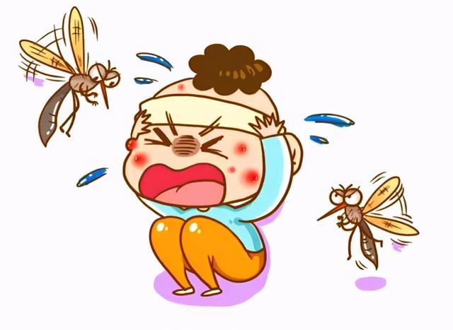 蚊子漫画咬人图片