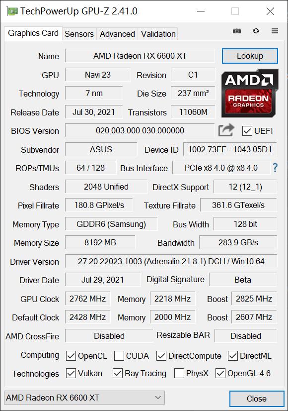 1080p遊戲顯卡新秀登場——AMD Radeon RX 6600XT顯卡首發評測