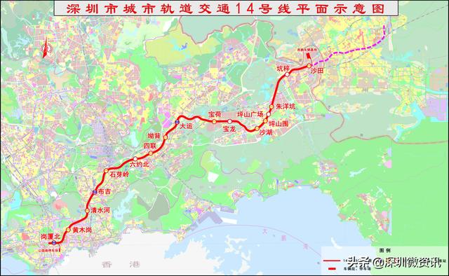 深圳东部联系区外轨道交通大盘点，14、21、33、18号线缺一不可