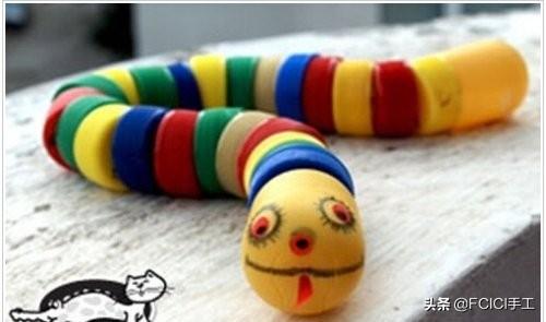 「创意手工」幼儿最爱的饮料盖手工造型制作分享