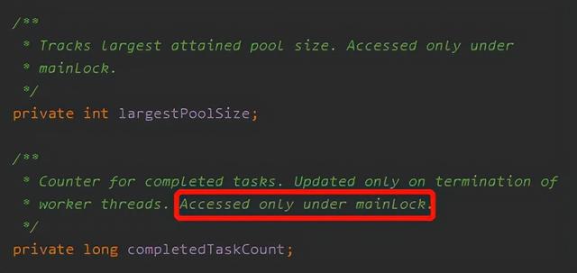 面试官：你给我说一下线程池里面的几个锁吧