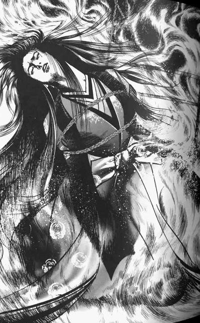 所以使用了大段的旁白,画家良秀被描绘成一个品行不端的画师,但即使是