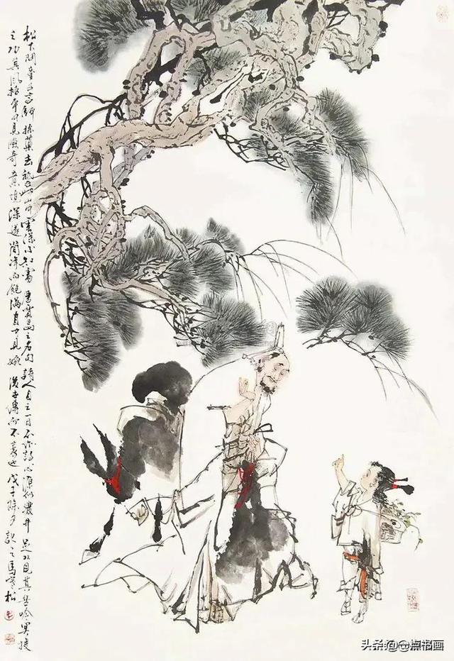 松下问童子全诗（松下问童子绘画）