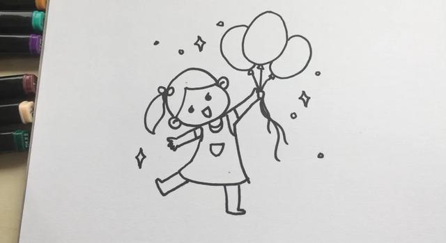 画出上肢部分第二步 画出五官第一步 先画出脸部(小朋友可以用铅笔按