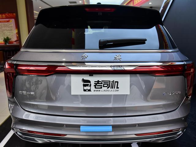 豪华家族6座旗舰SUV，动力堪比V8却不用油，实拍红旗E-HS9