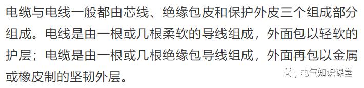 电缆规格型号一览表,电缆规格表