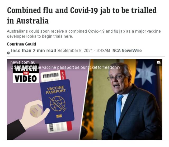 双管齐下？流感+新冠病毒联合疫苗明年将在澳洲问世