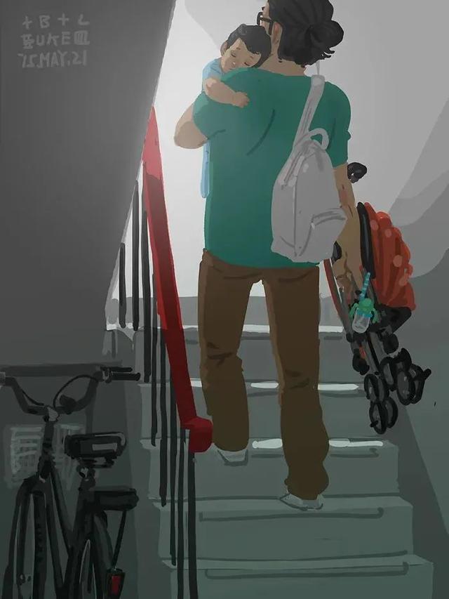 会画画的爸爸，太暖了