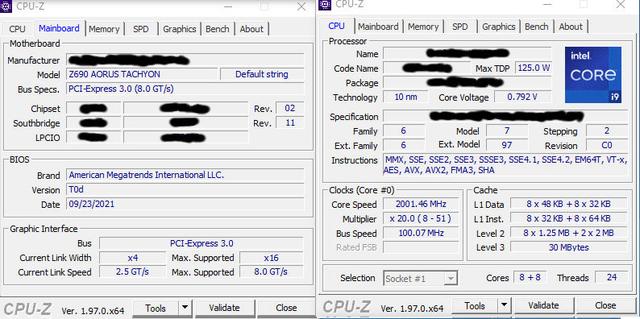 惊人超频能力 Core i9-12900K DDR5 内存超频 8000MT/s