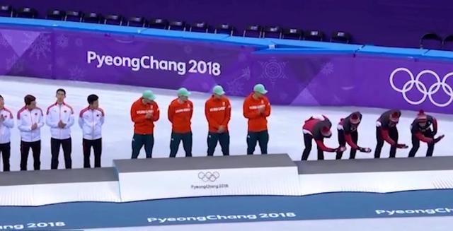 车旼奎揭韩国丢人事件！2018加拿大擦领奖台嘲讽，摘手套致敬中国