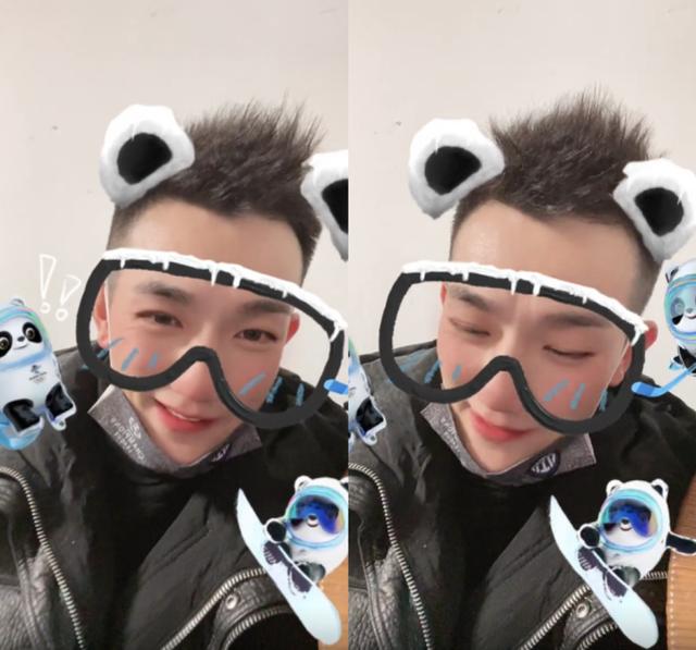 张馨予罕见秀恩爱，军人老公换新发型变小奶狗，邪魅一笑太撩人