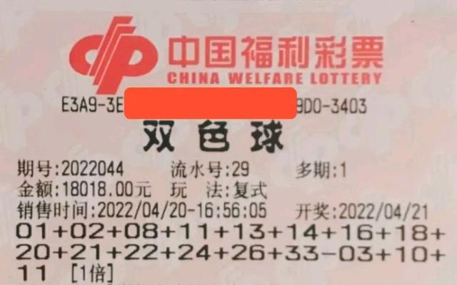 99倍剑指5.0亿巨奖！双色球第22044期晒票，繁华过后终将是落幕