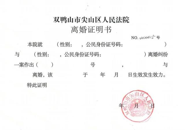 [家事调解室 温情暖人心]彰显司法温度 保护群众隐私 尖山法院出具首份《离婚证明书》