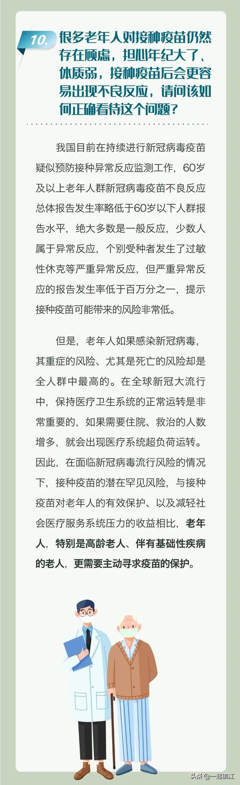 「一起健康」老年人新冠病毒疫苗接种科普问答