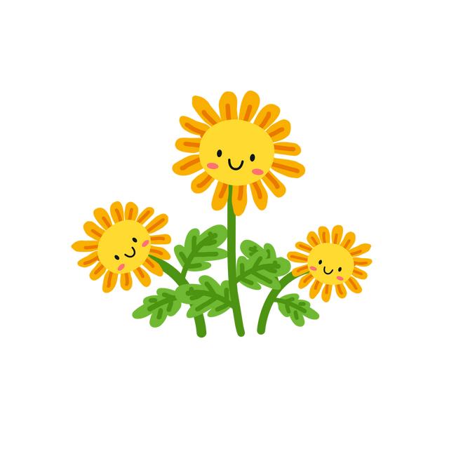 卡通花卉图案设计 好看卡通花_农业技术网