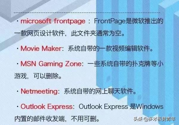 电脑?的C盘里每个文件夹的具体名称和作用是什么呢