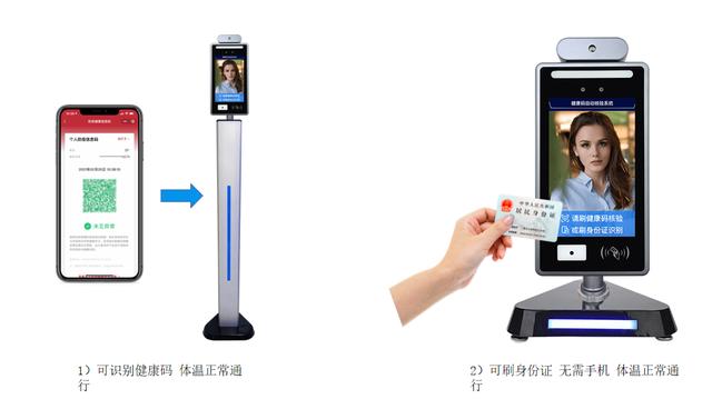 岩禧科技人脸识别健康码测温一体机，与您共同防疫