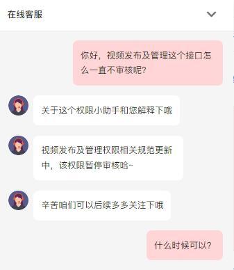 抖音开放平台接口申请突然停止审核