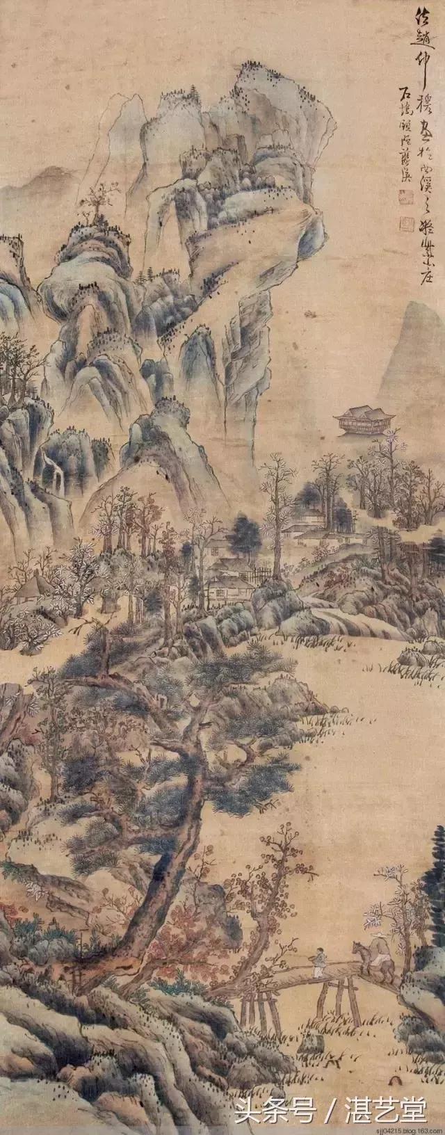 明朝著名画家兰英的风景画选集，请欣赏插图
