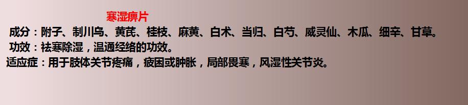 17种用于风湿的中成药！建议收藏