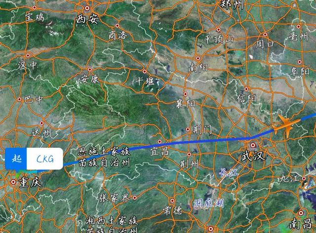 重庆江北至上海虹桥机场1537公里 你知道飞机在天上是怎么飞的吗