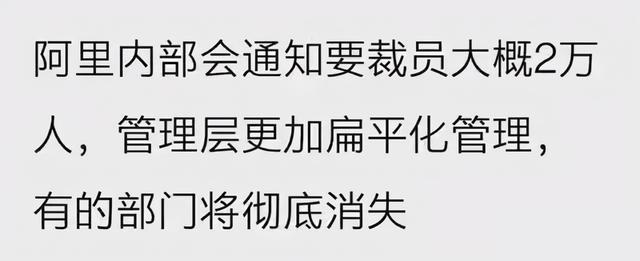 阿里计划裁员2万人？有的部门将彻底消失？普通人的机会在哪？