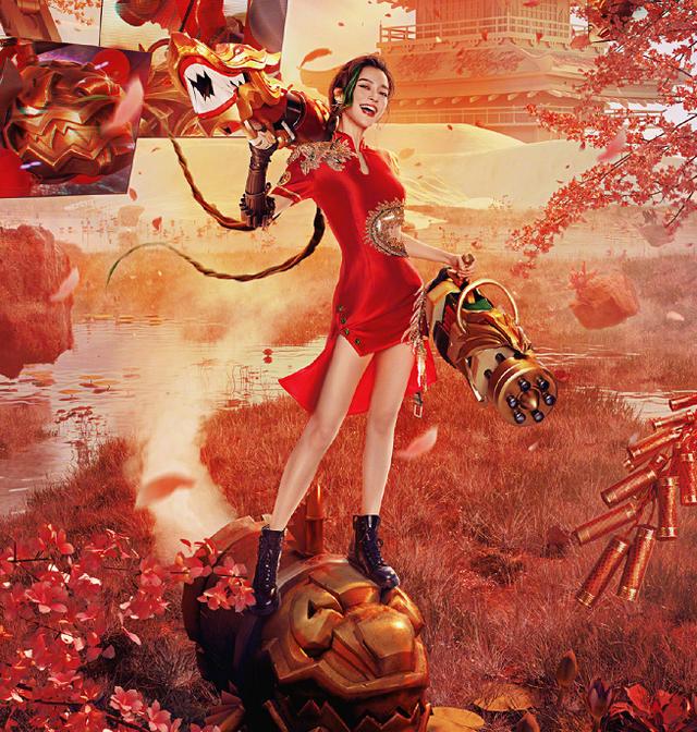 angelababy角色扮演金克丝，展现多变的可能，惊艳到了