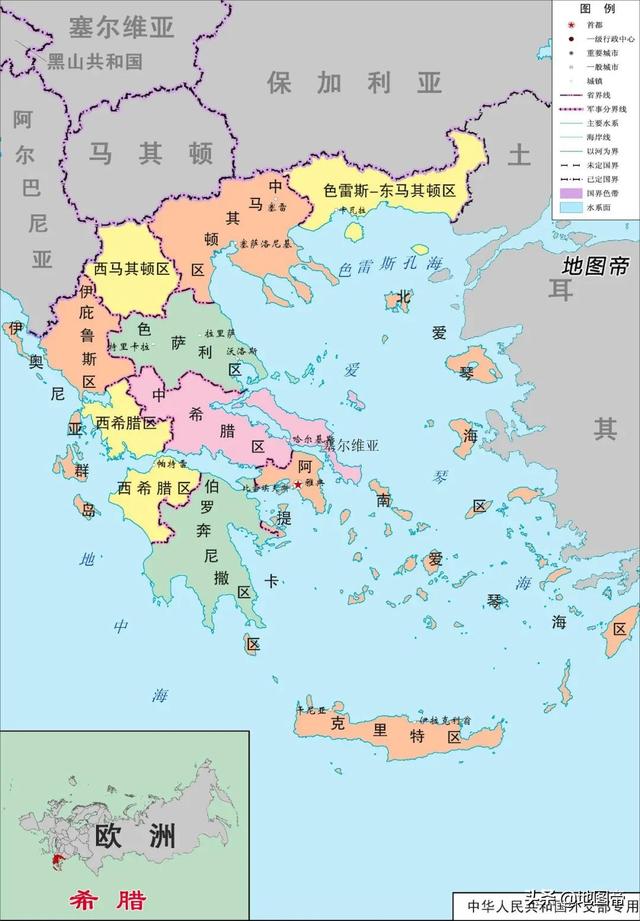 希腊如何用十三段线，把6倍大的土耳其堵在陆地上？