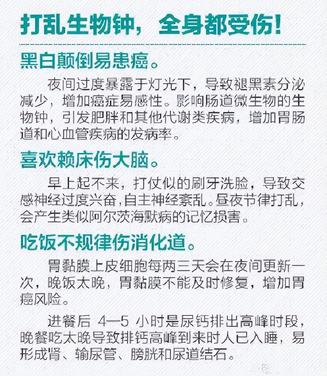 医生公布人体24小时时间表，你知道每个时间段对身体的重要性吗？