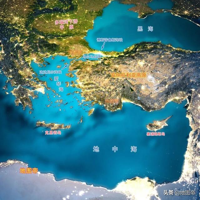 希腊如何用十三段线，把6倍大的土耳其堵在陆地上？