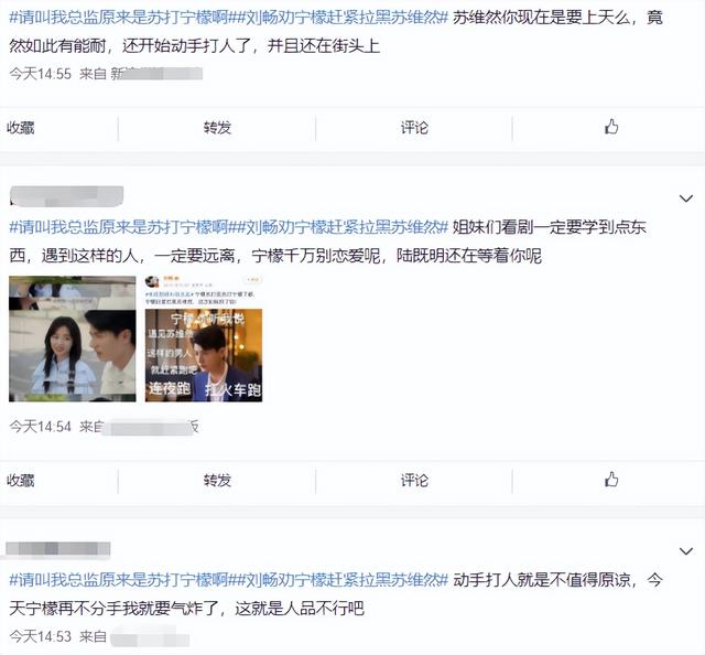 《请叫我总监》苏维然被骂，饰演者妻子发文“护夫”，半夜喂狗粮