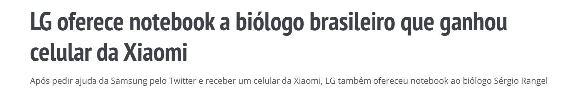 巴西生物学家向三星寻求帮助无果却获得小米手机 还有后续