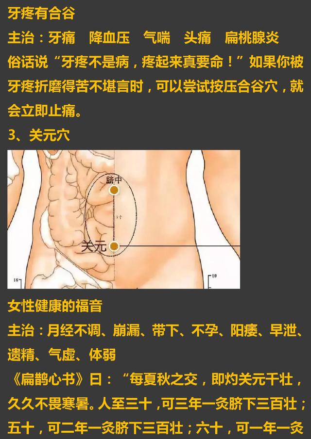 30个常见疾病特效穴位大全，超级实用的中医知识，收藏起来吧