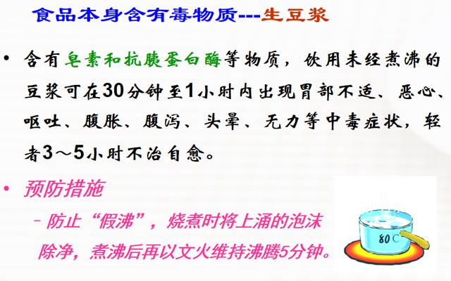 食品常见的化学性危害及其预防控制——食品本身含有毒物质