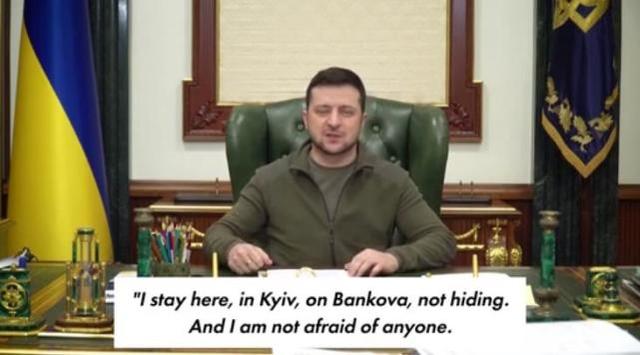 泽连斯基发布视频称自己仍在基辅市区：“无惧于任何人”