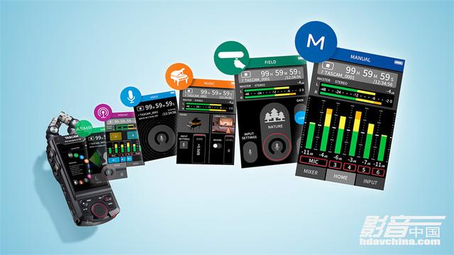 「新品」Tascam  Portacapture  X8便携录音机：功能强大却又操作简单