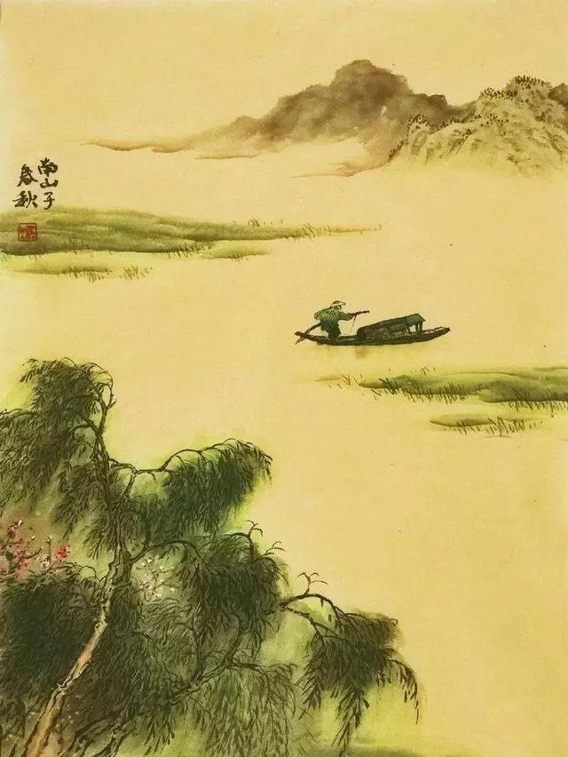 这幅精美的山水画有着幽雅的魅力和幽雅的意境插图