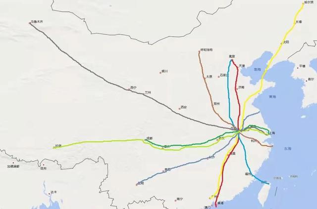 北京到合肥高鐵京港高鐵最合理路線京九改線走向圖